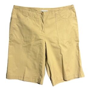 Pendleton Shorts Khaki Uniform Work wear Stretch Women Size 16 High RIse Pockets